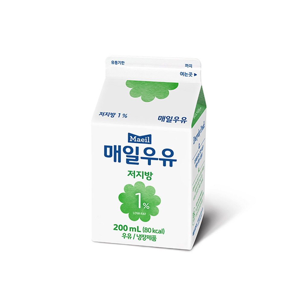 1% 저지방 200ml x 25개 (4주 배달)