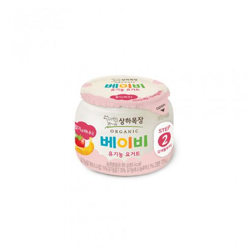 베이비요거트 딸기바나나 85g x 25개 (4주 배달)